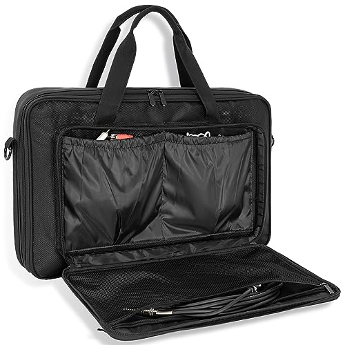 DJ Carrying Case Fits DDJ 200, ddj-wego3, AKAI MK3, Native Maschine Mikro Mk3, Hercules DJ Control Inpulse 200, Numark Party mix, Multi-FX pedals, line 6 helix floor, 16 x 10 x 2.5 Inch, Black - size: 16 x 10 x 2.5 Inch