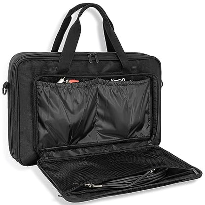 DJ Carrying Case Fits DDJ 200, ddj-wego3, AKAI MK3, Native Maschine Mikro Mk3, Hercules DJ Control Inpulse 200, Numark Party mix, Multi-FX pedals, line 6 helix floor, 16 x 10 x 2.5 Inch, Black - size: 16 x 10 x 2.5 Inch