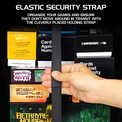 ENHANCE Tabletop Board Game Backpack (Dragon Green) + Board Game Bands - Bundle