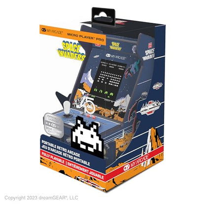 My Arcade Space Invaders Micro Player Pro: Retro Games, 6.75" Arcade Machine, Retro Gaming - style: Space Invaders