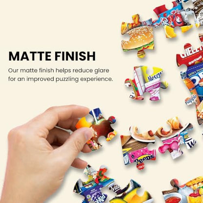 MasterPieces Kids Favorite Foods 1000-Piece Jigsaw Puzzle - Eco-Friendly Matte Finish - 19.25"x26.75" - Bonus Poster - Quality Guaranteed - size: 1000 Piece with Bonus Poster