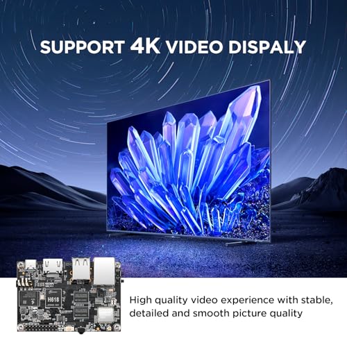 K2B Single Board Computer, Allwinner H618 Quad Core 64 Bit Development Board Up to 1.5GHz 2G LPDDR4 16G eMMC Run Android 12.0/Ubuntu 2204 - size: 2G and 16G