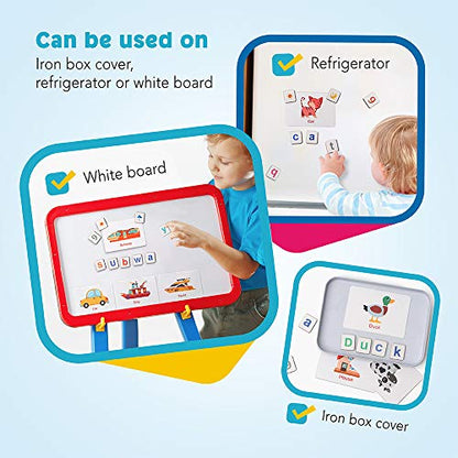 Coogam Magnetic Letters Numbers Alphabet Fridge Magnets ABC 123 Educational Toy Set Preschool Learning Spelling Counting Uppercase Lowercase Math for 3 4 5 Years Kid Toddler