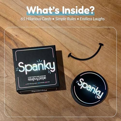 Spanky - Fast Party Card Game for Adults | Naughty, Funny & Quick to Learn | 2–8 Players, Perfect for Pregames, Bachelor/Bachelorette & Game Night
