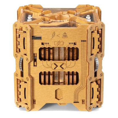 Puzzle Potato Tesla Box - Electronic Puzzle Box - Escape Room Game in a Box - Brain Teaser - 3D Wooden Puzzle for Adults - Money Puzzle Box for Cash Gift - Birthday GiftBox MoneyBox - color: Tesla Box