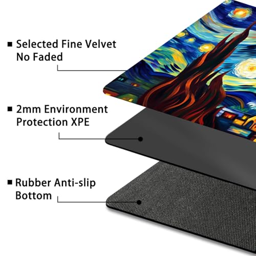 MTG Playmat,Game Play Mat for MTG TCG 24 x 14 inches Cards Game Playmats,Trading Card Game Stitched Play Mats Commander Deck Gaming Desk Mat Card Gameplay Mats,Art Moon - color: Art Moon, size: NO Zone