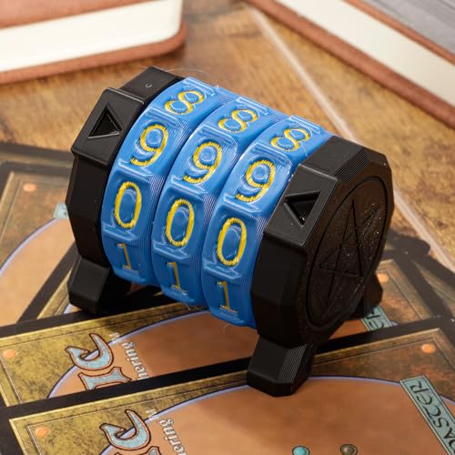 MTG Life Counter Wheel Health Tracker Gradient Game Counter for Board Game Compatible Table top Games with Magic Card Game Accessories CCG Creature Stats (Blue) - color: Blue