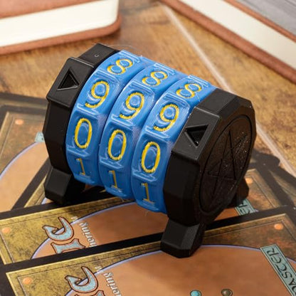 MTG Life Counter Wheel Health Tracker Gradient Game Counter for Board Game Compatible Table top Games with Magic Card Game Accessories CCG Creature Stats (Blue) - color: Blue