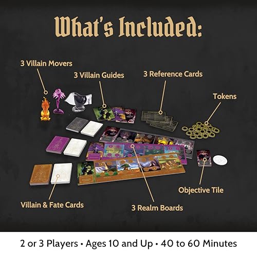 Ravensburger Disney Villainous - Evil Comes Prepared - Strategy Board Game - Play as Stand-Alone, or with Other Villainous Games - with Scar, Ratigan, and Yzma - 2019 Toy of The Year Award - Ages 10+