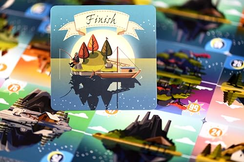 Tranquility Board Game - Set Sail for Paradise in This Silent Cooperative Adventure! Strategy Game, Family Game for Kids and Adults, Ages 8+, 1-5 Players, 15-20 Min Playtime, Made by Lucky Duck Games