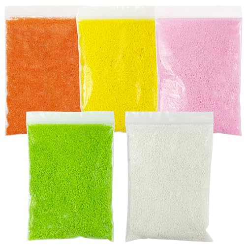 Cayway 5 Color Tree Powder Model, Simulation Tree Powder, Simulation Flower Modelling Powder, DIY Model Trees Basing Material Kit for Building Model Railway Fairy Garden Diorama Scenery - style: Style A