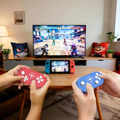 ShanWan Wireless Bluetooth Controller is Compatible With the Switch/Switch 2, Steam Deck, PC, Android, iPhone, iPad, and macOS. It Features Customizable Buttons and Macros, Motion Controls, linear Motor Vibration, Joysticks, Triggers, and a D-pad
