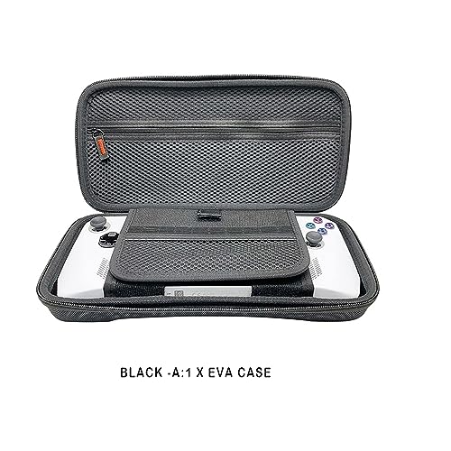 Voikoli Protective Eva Hard Shell Case Compatible with Asus Rog Alloy 7''2023/Asus Rog Ally X 2024,Shockproof,Stylish and Durable (Black -a) - color: Black -a