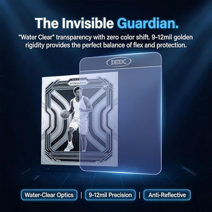 DEDC 200Pcs Semi Rigid Card Holder, Semi Rigid Card Sleeves 1/2 Lip Semi-Rigid Tall Card Holders Trading Card Sleeve for PSA, SGC, BGS, CSG Graded Card Protector - style: 200PCS
