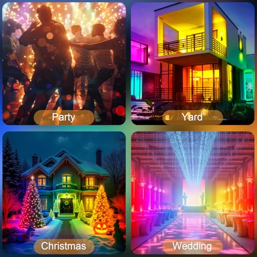 2 Pack 50W 2.4G Remote Control RGB Wall Washer Light, RGB Light bar with Remote Control & APP Control, for Birthday Party, Garden Lighting, Wall Display, Hotel, Building, Commercial Lighting - size: 50W RGB*2