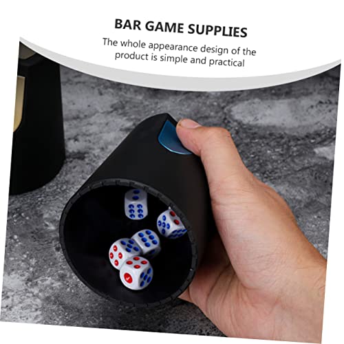 Abaodam 1pc Plastic Dice Cup Dice Storage Case for Bar Ktv Games Organizer Box