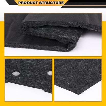CNNELL Hood Insulation Pad 1/2" with Clips Compatible with Range Rover Classic 1987-1995 - style: 1987-1995 Range Rover Classic