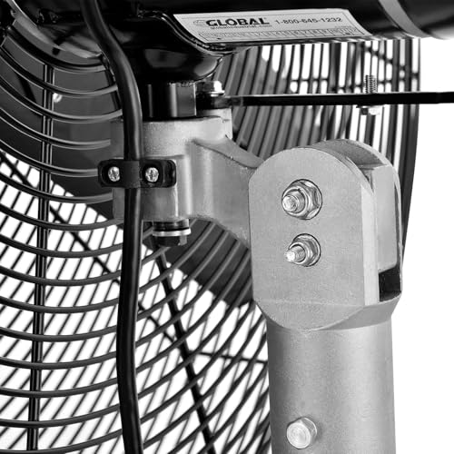 CD Premium 30" Oscillating Wall Mount Fan, TEFC Motor, 11,500 CFM, 1/2 HP