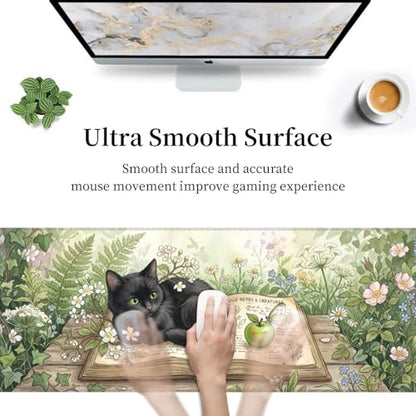 Extended Gaming Mouse Pad, Large Mouse Mat, XL Desk Pad for Keyboard and Mouse, Non-Slip Rubber Base & Stitched Edges for Gamer Office 31.5x11.8 in - color: 18