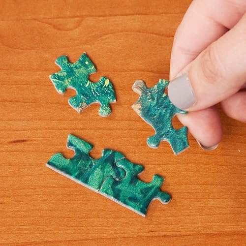Bits and Pieces 50 Piece Puzzles for Adults, A Touch of Spring - 50 Extra Large Pieces 15" x 19" Jigsaw Puzzles - Bunnies Rabbits Easter - Random Die Cut Pieces No 2 are Alike - size: 50 Piece Puzzle