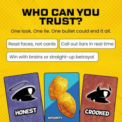 Pull the Pin Games Good Cop Bad Cop - Board Games & Card Games for Epic Fun - Hidden Identity Party Card Game - Fast-Paced Social Deduction - Easy to Learn - 4-8 Players - Award-Winning Family Game