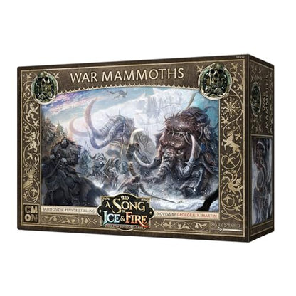 A Song of Ice & Fire War Mammoths Unit Box (Multilingual Edition) | Compatible with the A Song of Ice & Fire Tabletop Miniatures Game. Ages 14+, 2+ Players, 45-60 Mins
