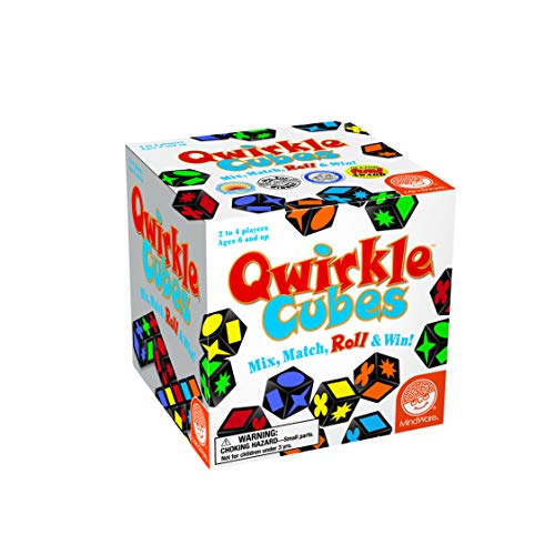 MindWare Qwirkle Cubes | A fast, replayable tile game. Includes 90 wooden cubes. - style: Qwirkle Cubes