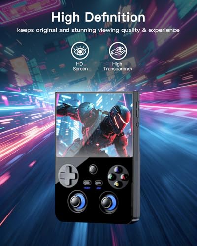 2 Pack Screen Protector for Anbernic RG477V Handheld Game Console, 9H Hardness Tempered Glass for Anbernic RG477V,Anti-Scratch, HD Clarity,Bubble Free