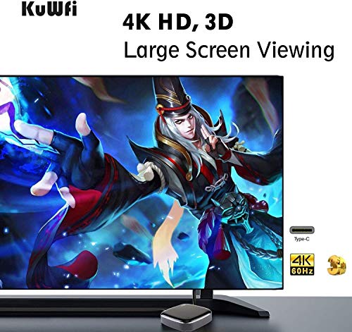 KuWFi Video Capture Card, Game Capture Card 4K 1080P 60FPS, HDMI to USB C Capture Card for All HDMI Devices Such as Streaming Work with PS4/PC/OBS/Camera