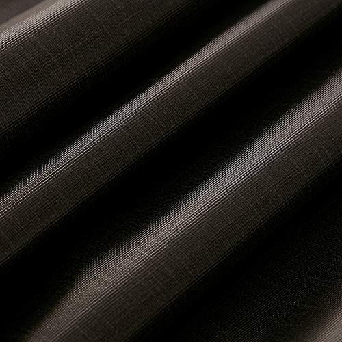 NLMUVW Black Vinyl Tablecloth, Heavy Duty PVC Table Cloth Waterproof | Dining Table Cover Rectangle Wipe Clean for Kitchen Picnic, 54 x 78 inch - color: Black, size: 78" x 54" (Rectangular)