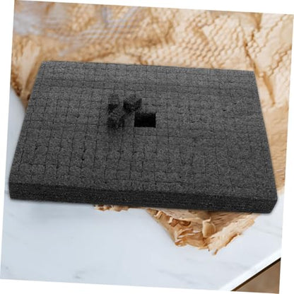 LIFKOME Black Grid Foam Cube Pad 500x300x30mm Pick and Pluck Foam Insert for Packaging and Shock Absorption for Board Game and Tool Box Storage