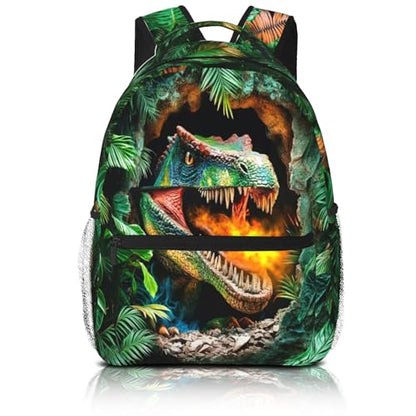 School Backpack for Boys- Dinosaur Backpacks Boys Backpack for Kids Children Teens Elementary Middle School - Students Bookbag Ages 6-18, Dinosaur Bookbag Travel Back Pack - color: Dinosaur