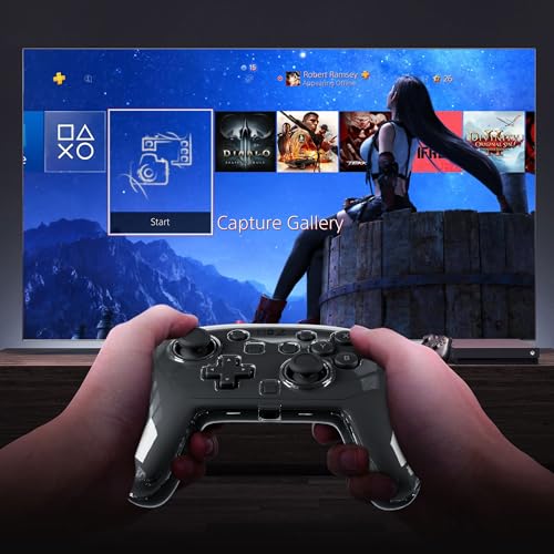 FANPL Case for Nintendo Switch 2 Pro Controller, Clear Hard Cover for Switch 2 Pro - Comfortable Grip