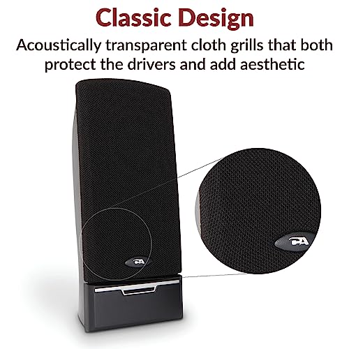 Cyber Acoustics CA-2014 Computer Speakers, Full Stereo Sound, Convenient Controls, Easy Setup - style: AC