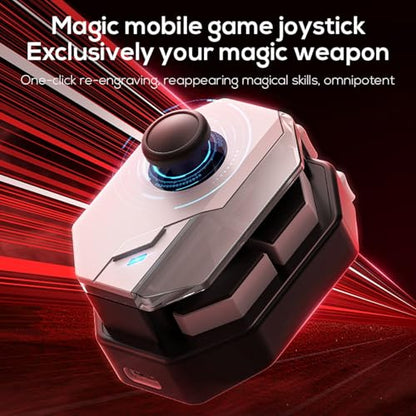 Yunseity Mobile Game Controller Joystick for Android, 150mAh Gaming Gamepad, Intelligent Pressure Control Handheld Gaming Gamepad for Mobile Phones