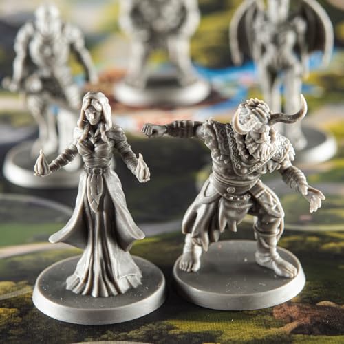 Lord of Loot Deluxe Cooperative Fantasy Board Game | Includes 5 hand-painted miniatures, dice tower, 2 extra bosses and frosted dice; 60-90 minute play, ages 14+.