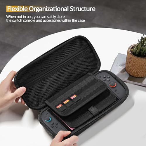 AWINNER Compatible for Switch 2 Carrying Case Hard Travel Case with 24 Game Cartridges and Pocket Accessories (24 Game Cartridges) - style: 24 Game Cartridges