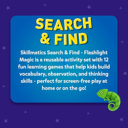 Skillmatics Preschool Learning Activity – Search and Find, Flashlight Magic | Educational Game for Kids, Toddlers Who Love Toys, Art & Craft Activities, Screen-Free, Gift for Girls and Boys Ages 3-6 - style: Search & Find Flashlight Magic