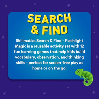 Skillmatics Preschool Learning Activity – Search and Find, Flashlight Magic | Educational Game for Kids, Toddlers Who Love Toys, Art & Craft Activities, Screen-Free, Gift for Girls and Boys Ages 3-6 - style: Search & Find Flashlight Magic