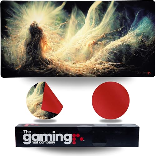The Gaming Mat Company Single Player MTG Playmat & Mouse Pad – 28" x 14" Light & Energy Gaming Mouse Pad Compatible with Magic: The Gathering playmats, MTG Cards, TCG Gaming mat - color: Light & Energy