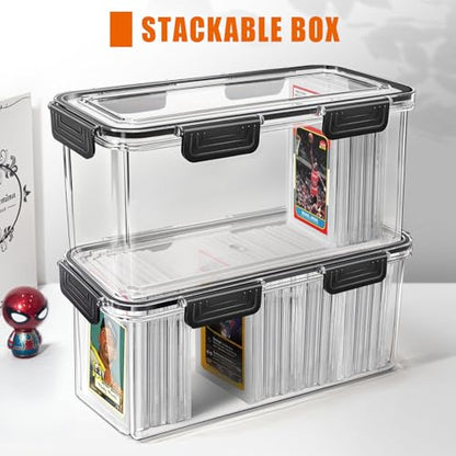 tutata Graded Sports Card Storage Box, Trading Card Storage Box, Graded Card Slab Storage Case Fits PSA BGS & SGC