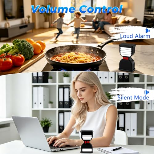Digital Hourglass Timer, Sand Timer Rechargeable Visual Pomodoro Timers with On/Off Alarm Volume & LED Display, Desk Flip Timer for Study,Work, Kitchen (Black) - color: Black