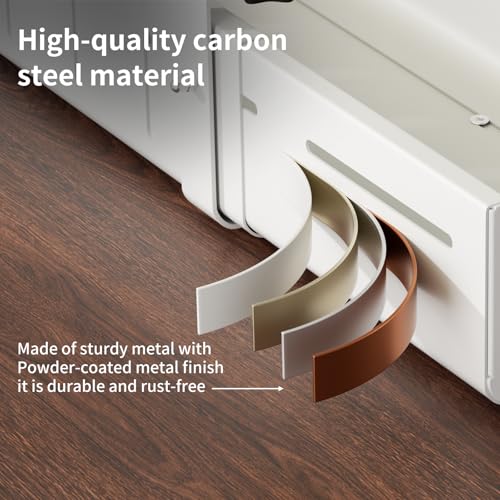 Under Desk Cable Management Tray, Expandable 25.2"–38.6" Cable Tray, White | No Drill Cable Management with Clamp Mount,Heavy Duty Carbon Steel Desk Cable Organizer,Wire Management for Office Home - color: White