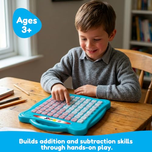 Small World Toys Addition & Subtraction Math Game for Kids Ages 3+ | Montessori counting toy for preschool, kindergarten, homeschool and classroom. Builds early math and number skills. - style: Plus & Minus