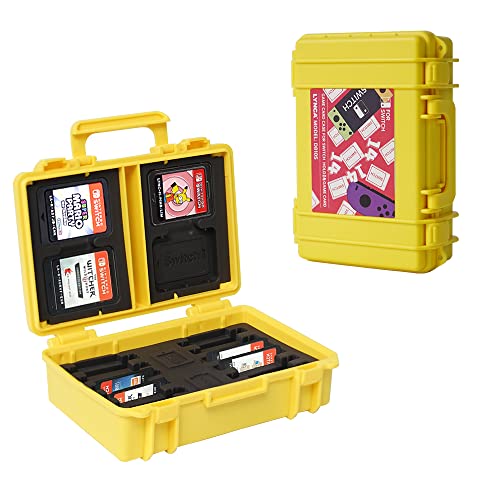 LYNCA Switch Game Card Case - Protective Cartridge Holder, 16 Slot Storage Box for Nintendo Switch Games - color: D810S