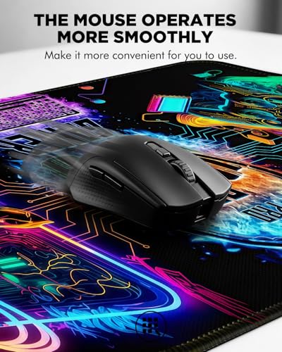 Mouse Pad, Desk Mat, 31.5x11.8in Large Mousepad, Gamer | Desk Pad with Stitched Edge & Rubber Non-Slip Bottom, Gaming Mouse Pad, Extended Mousepad for Home, Office - color: Gamer