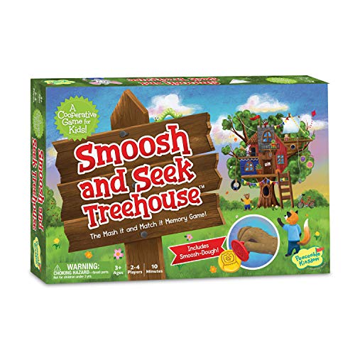 Peaceable Kingdom Smoosh and Seek Treehouse - Cooperative Memory-Matching Game - Use Teamwork to Win! - Perfect for Families with Kids Ages 3 & up