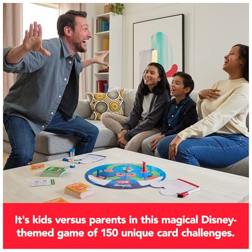Spin Master Games Beat the Parents Disney Edition Family Game | Kids Vs Parents Disney Trivia, Active Drawing & Acting Challenges, Awesome For Family Game Night, For 2+ Players, Ages 8+ - color: Disney Edition- Beat the Parents