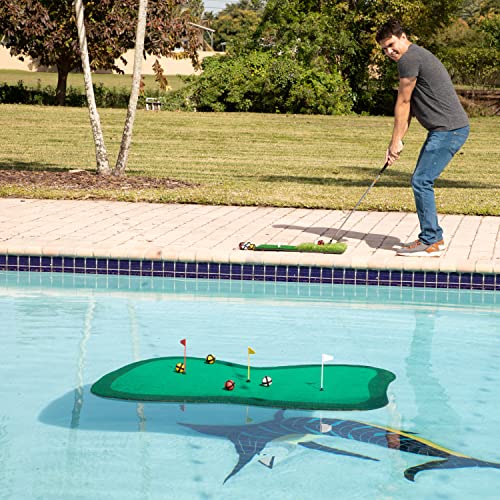 MD Sports Big Sky Putting Green Golf Training Games Pong Style, Perfect for Golf Game Practice - style: Floating Chipping Green
