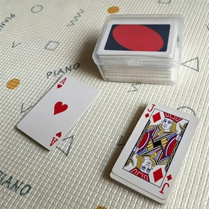 4PCS Plastic Game Card Storage Box, Card Case for UNO Cards, playing card box, High Capacity Playing Card Case (NO Cards)